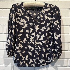 Anthropologie Maeve bird blouse